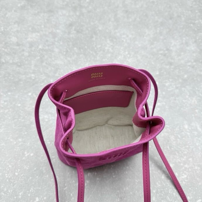 Leather mini a bag bucket фото 5