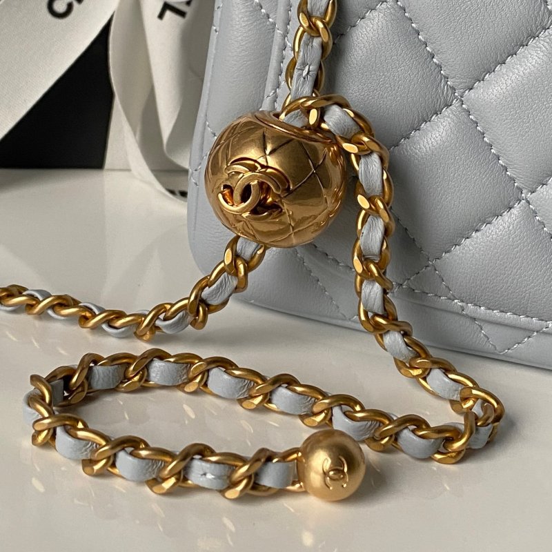 Кожаная мини сумочка Chanel CF 17 см AS1786 фото 4