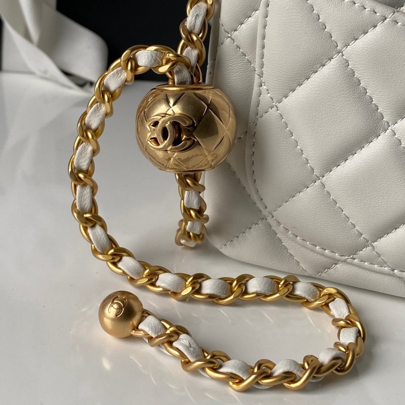 Кожаная мини сумочка Chanel CF 17 см AS1786 фото 4