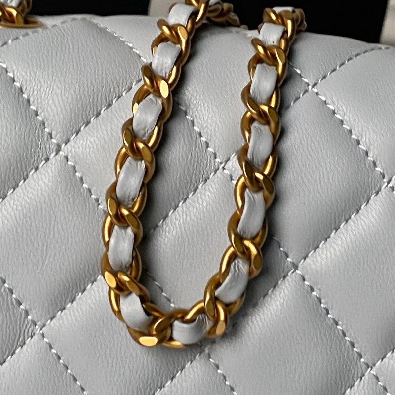 Кожаная мини сумочка Chanel CF 17 см AS1786 фото 5