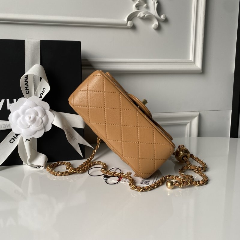 Кожаная мини сумочка Chanel CF 17 см AS1786 фото 5