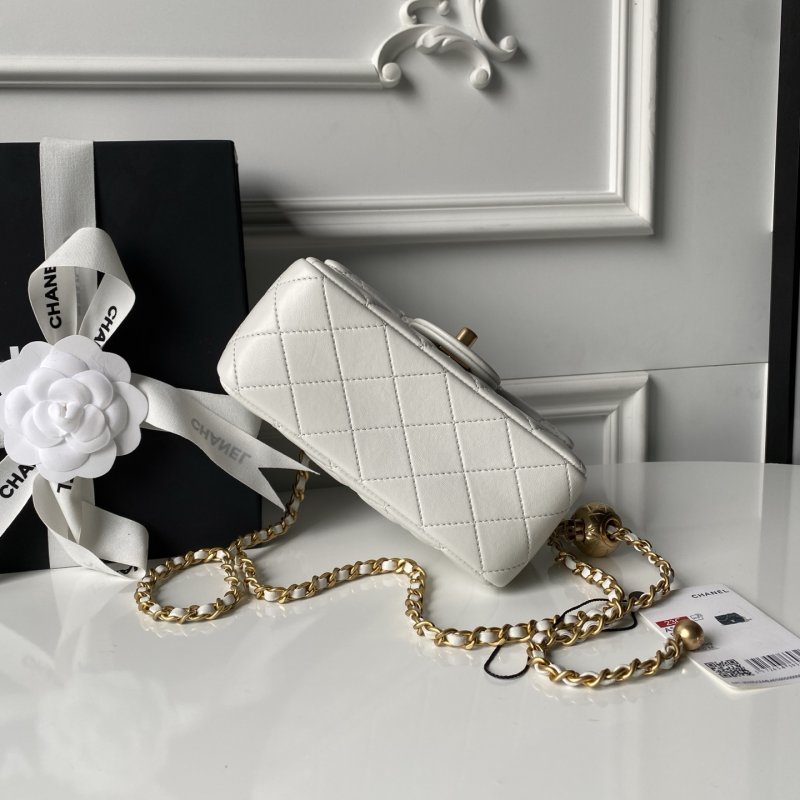 Кожаная мини сумочка Chanel CF 17 см AS1786 фото 7