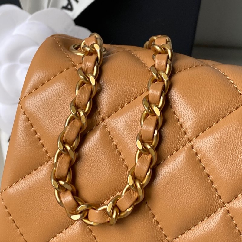 Кожаная мини сумочка Chanel CF 17 см AS1786 фото 7