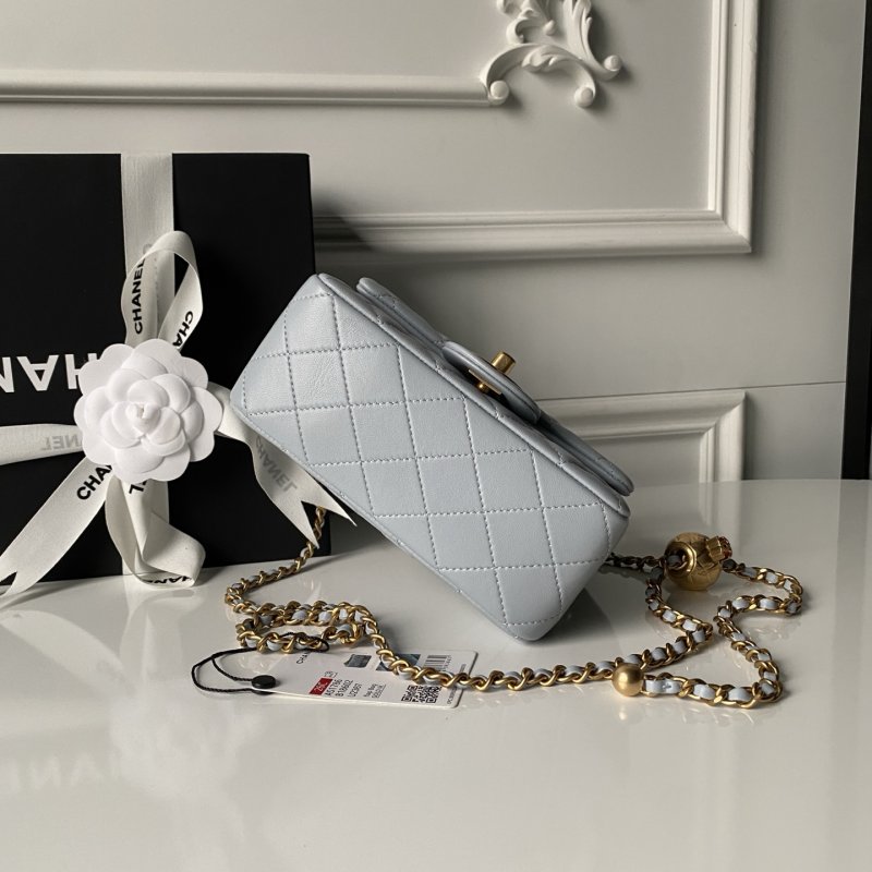 Кожаная мини сумочка Chanel CF 17 см AS1786 фото 9