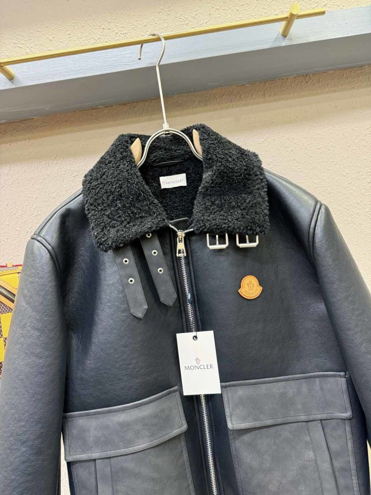 Кожаная мужская дубленка фото 3