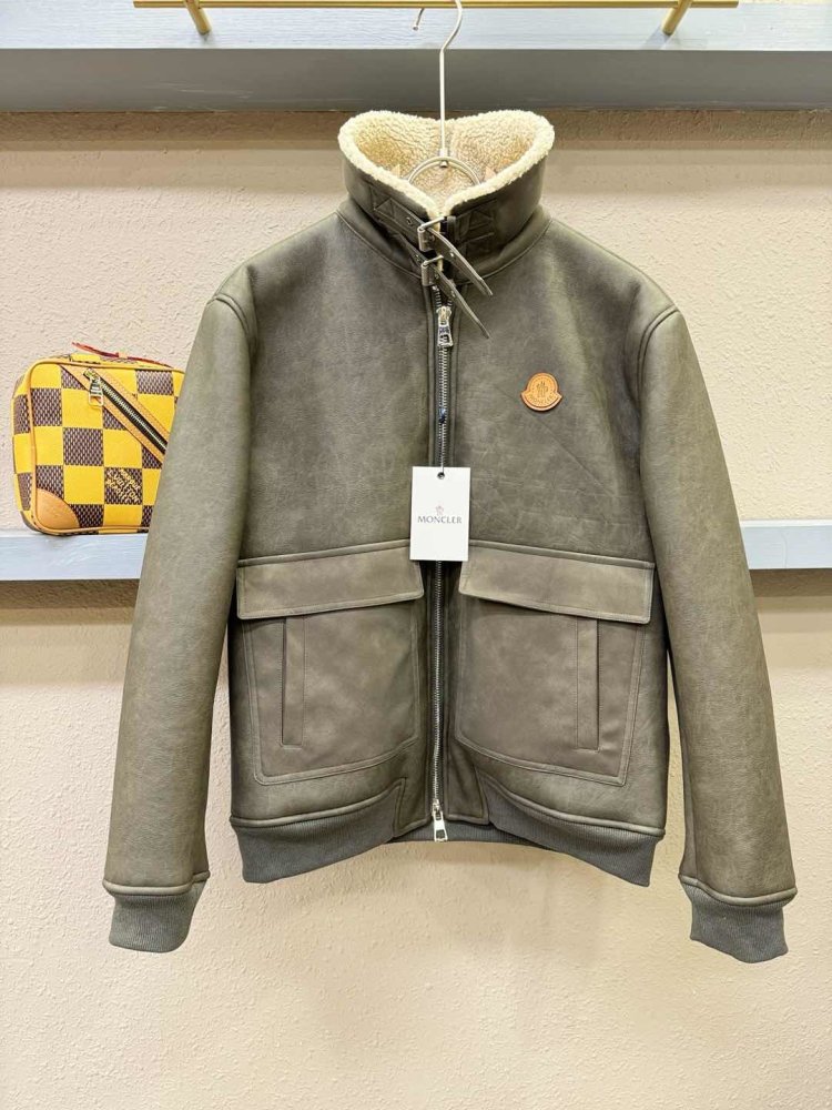 Кожаная мужская дубленка фото 8