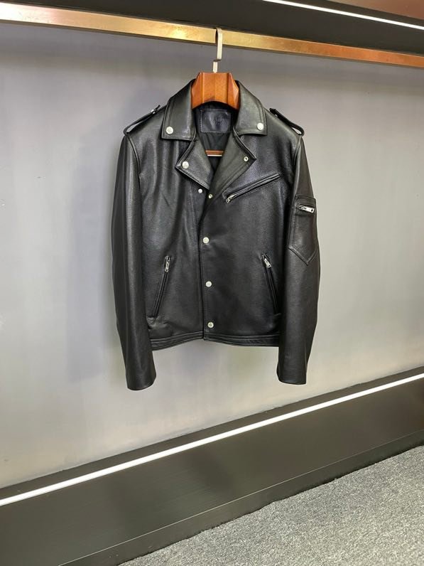 Кожаная мужская куртка