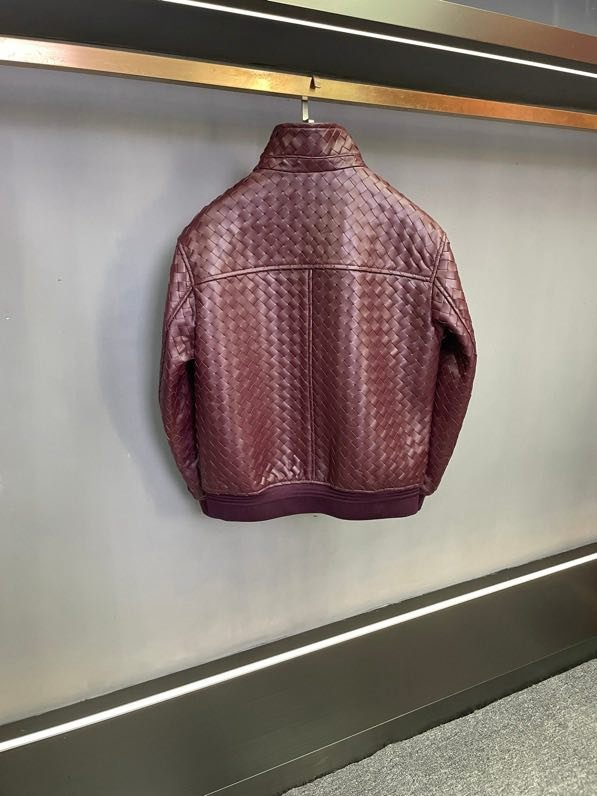 Leather men's jacket фото 2