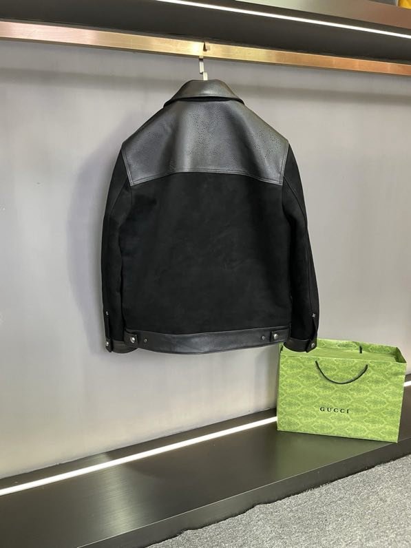 Кожаная мужская куртка фото 2