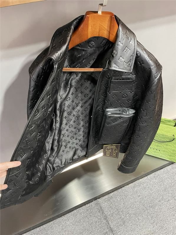 Кожаная мужская куртка фото 2