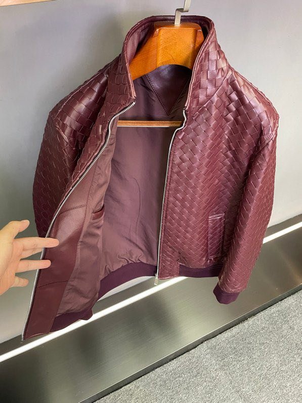 Leather men's jacket фото 3