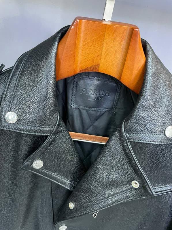 Кожаная мужская куртка фото 3