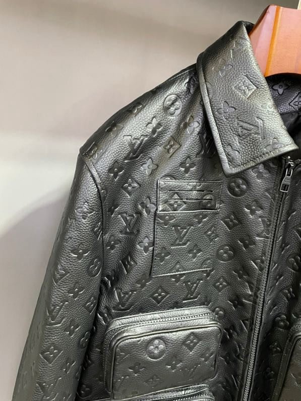 Кожаная мужская куртка фото 4