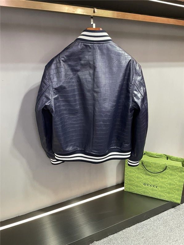 Кожаная мужская куртка фото 4