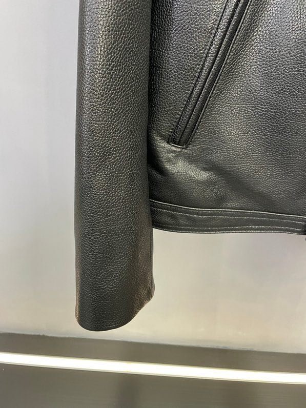 Кожаная мужская куртка фото 4