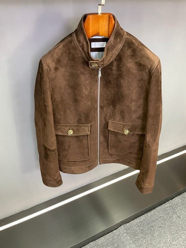 Кожаная мужская куртка фото 5