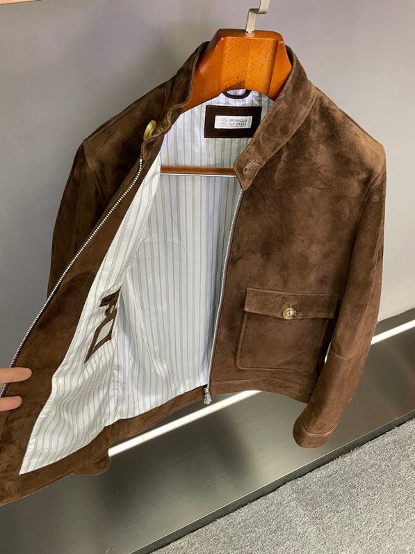 Кожаная мужская куртка фото 6