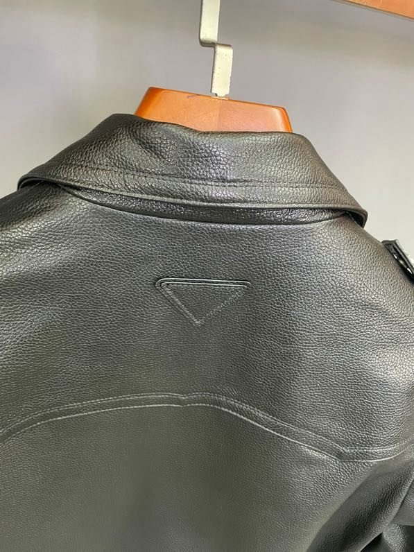 Кожаная мужская куртка фото 6