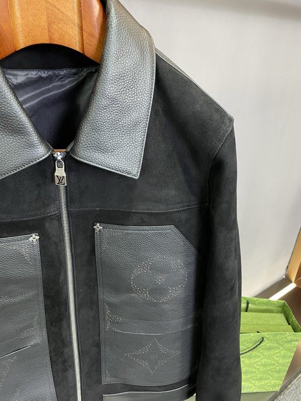 Кожаная мужская куртка фото 7