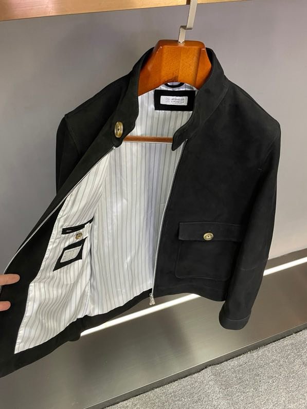 Кожаная мужская куртка фото 7