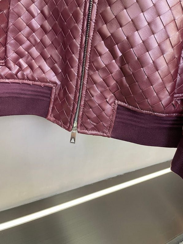 Leather men's jacket фото 8