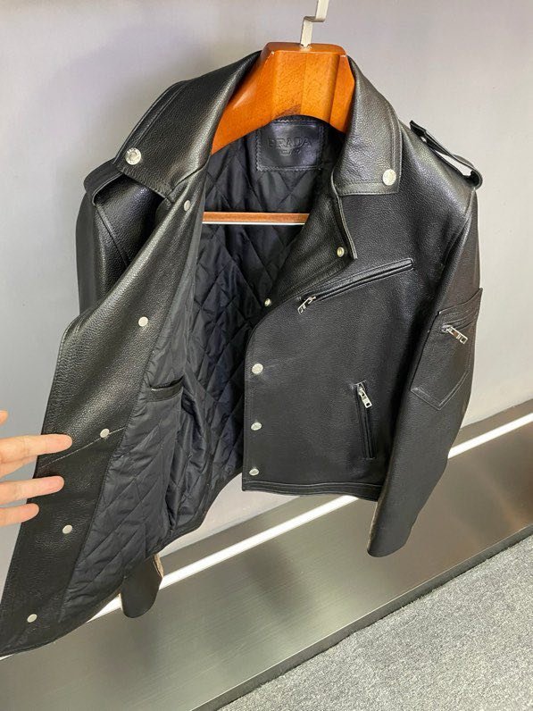 Кожаная мужская куртка фото 8