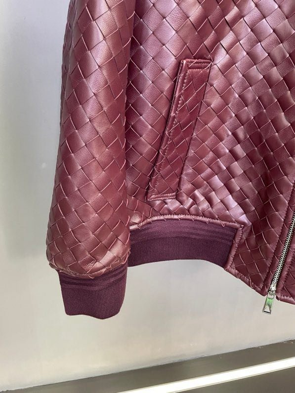 Leather men's jacket фото 9