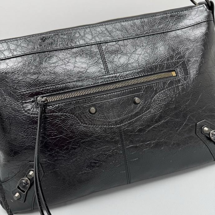 Кожаная сумка Le City Moto 39 см фото 8