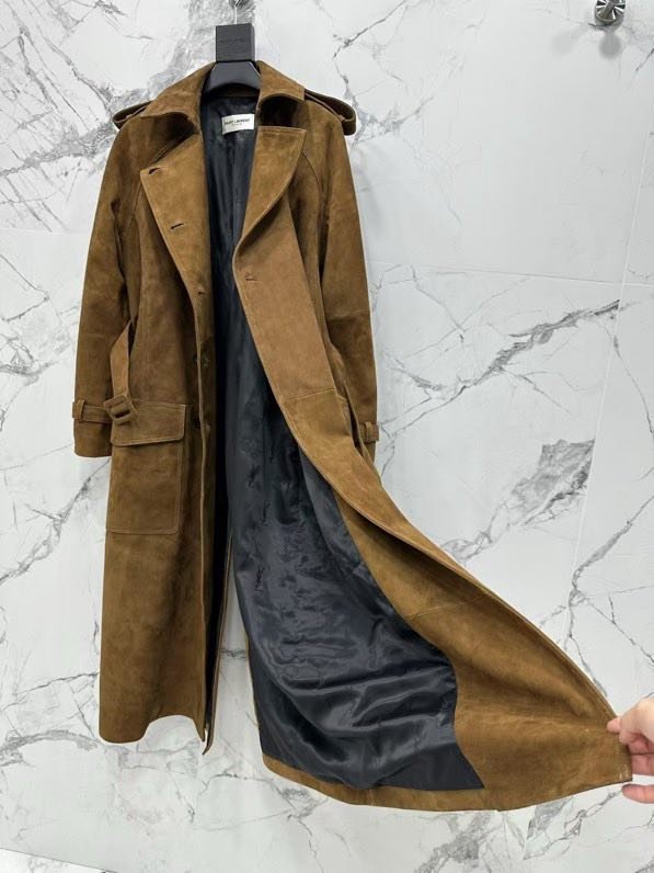 Шкіряне пальто фото 7