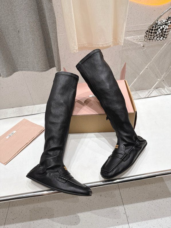 Шкіряні ботфорти фото 3