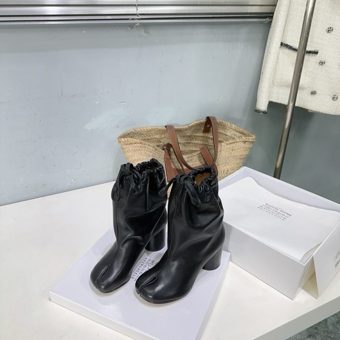 Кожаные ботильоны Tabi Balloon 80 фото 6