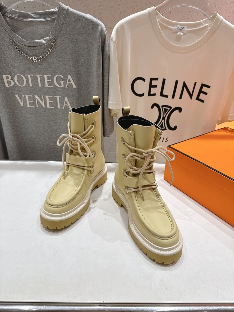 Кожаные ботинки Martin на шнуровке фото 3