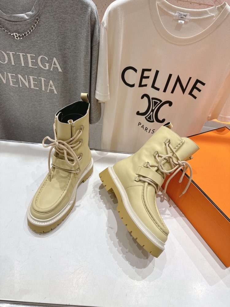 Кожаные ботинки Martin на шнуровке фото 4