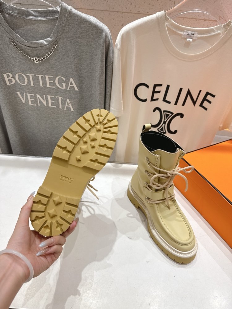 Кожаные ботинки Martin на шнуровке фото 9