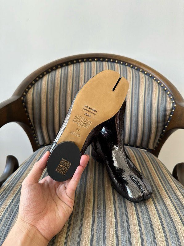 Шкіряні черевики Tabi з роздвоєним носком фото 4