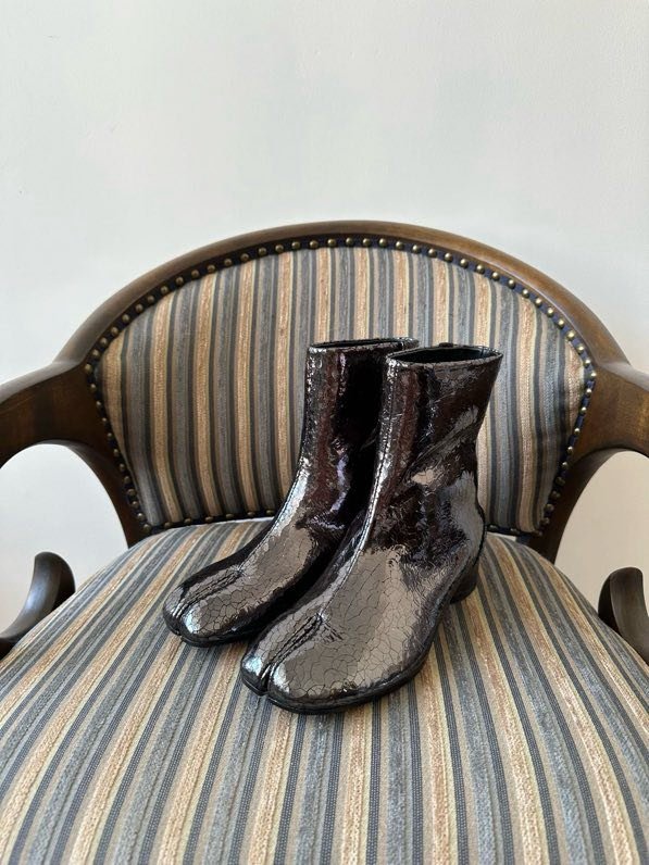 Шкіряні черевики Tabi з роздвоєним носком фото 5