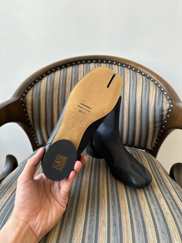 Шкіряні черевики Tabi з роздвоєним носком фото 5