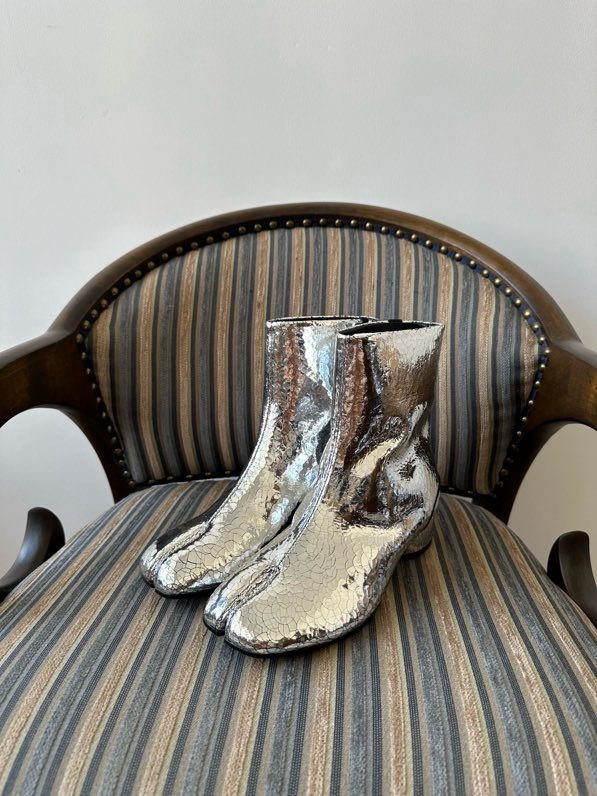 Шкіряні черевики Tabi з роздвоєним носком фото 7