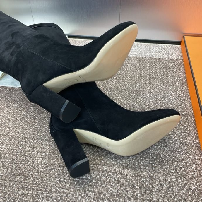 Кожаные сапоги Jumpling с пряжкой Kelly на высоком каблуке фото 3