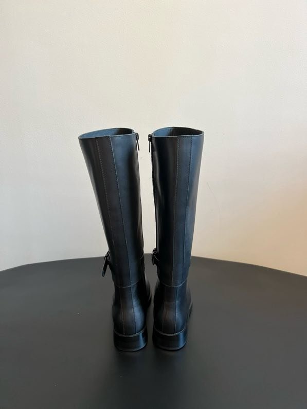 Кожаные сапоги со съемным верхом фото 9