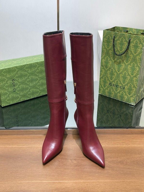 Кожаные сапоги женские на высоком каблуке фото 2