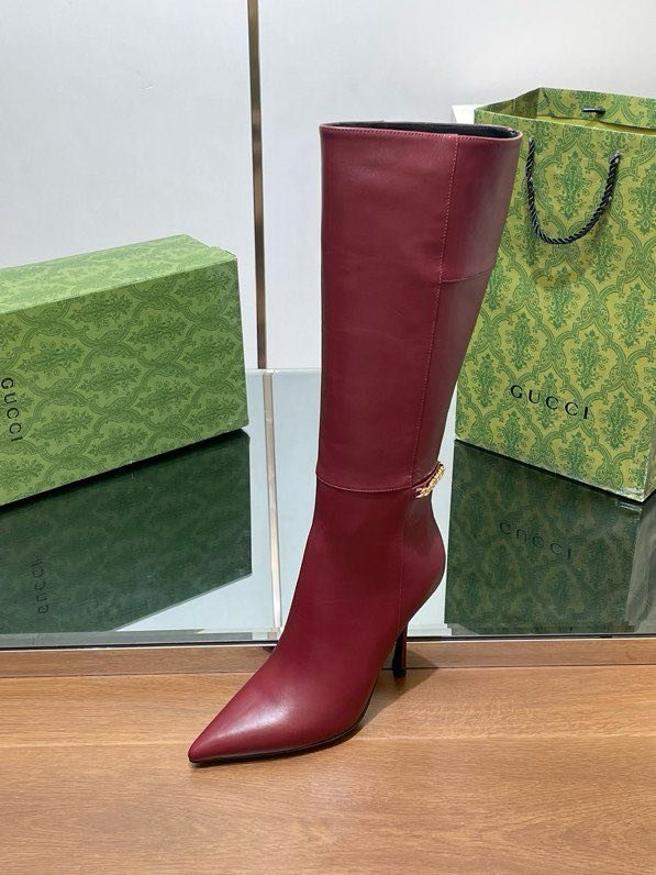 Кожаные сапоги женские на высоком каблуке фото 6