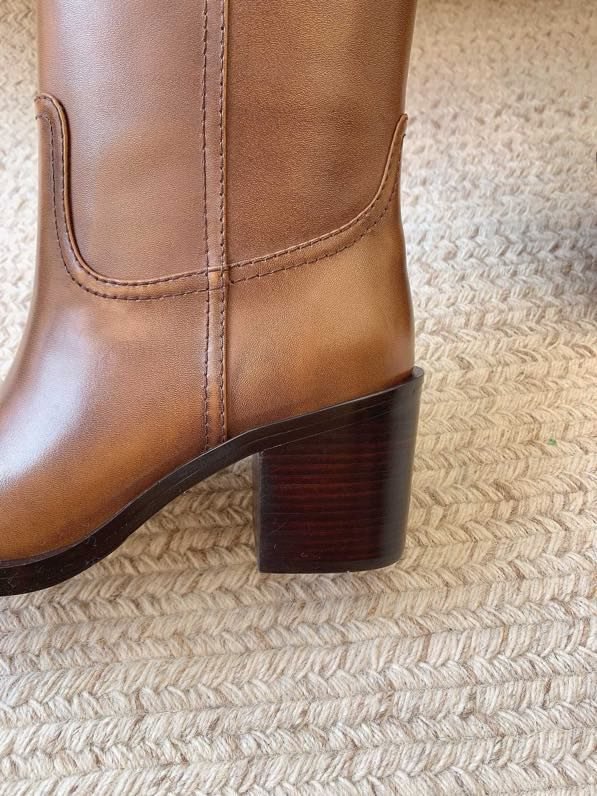 Шкіряні чоботи жіночі фото 5