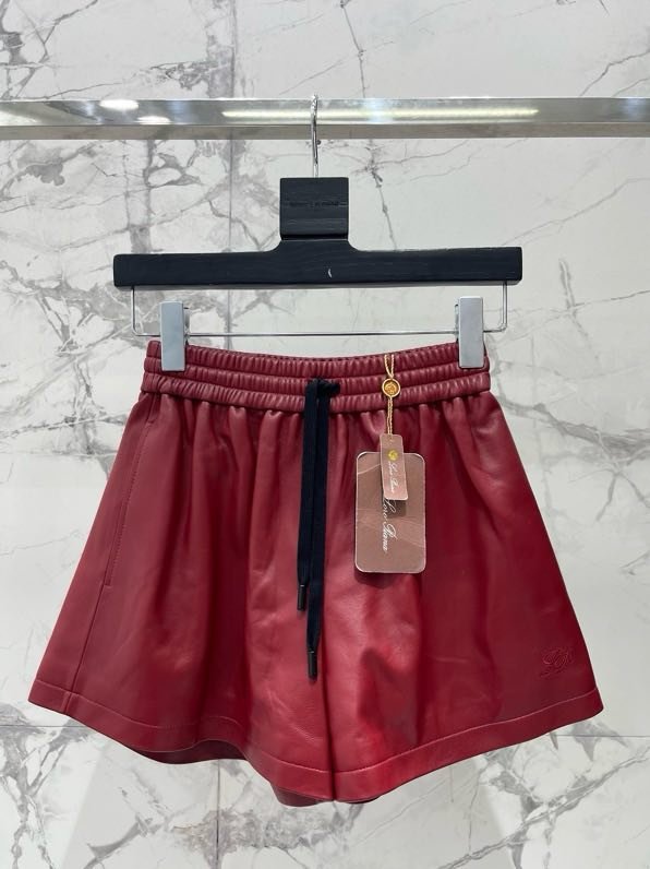 Leather shorts women's