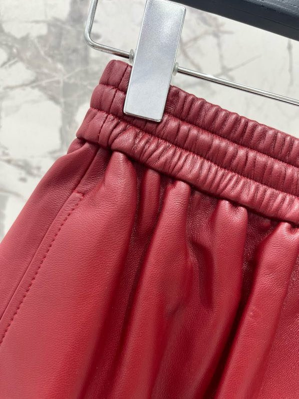 Leather shorts women's фото 3