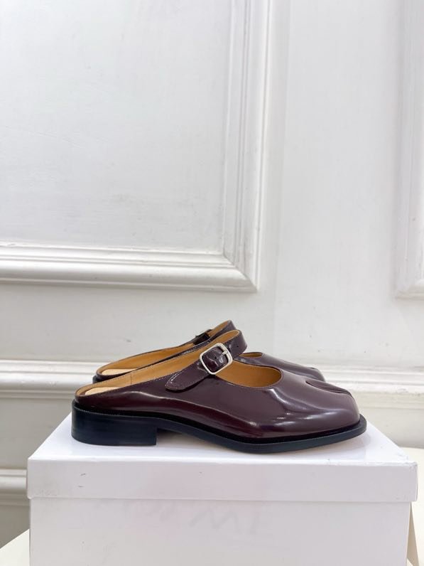 Кожаные туфли с раздвоенным носком фото 2