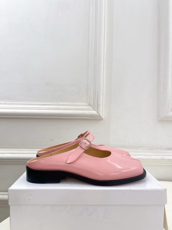 Кожаные туфли с раздвоенным носком фото 2