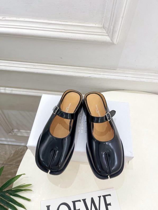 Кожаные туфли с раздвоенным носком фото 2