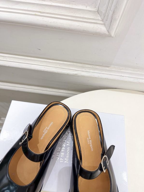 Кожаные туфли с раздвоенным носком фото 3