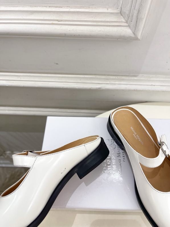 Кожаные туфли с раздвоенным носком фото 4